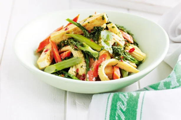 Tofu and vegetables